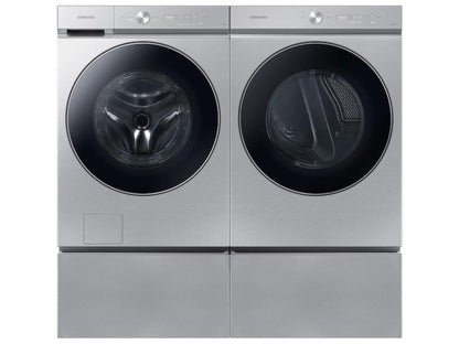 SAMSUNG Bespoke 7.6 cu. ft. Ultra Capacity Electric Dryer with AI Optimal Dry and Super Speed Dry in Silver Steel - DVE53BB8900TA3-KT