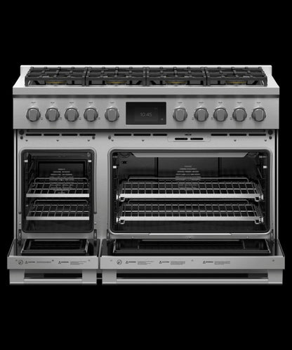 FISHER & PAYKEL RDV3488N Dual Fuel Range, 48", 8 Burners, Self-cleaning - RDV3488N-KT