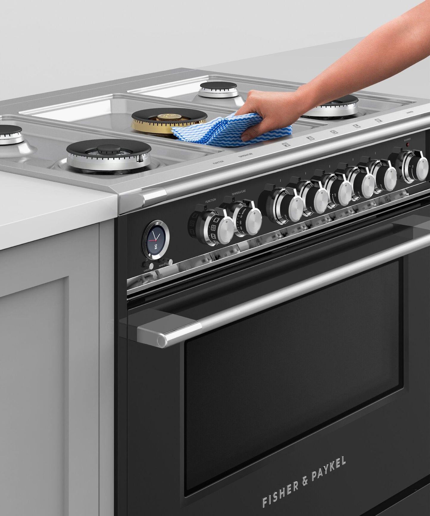 FISHER & PAYKEL OR36SCG6B1 Dual Fuel Range, 36", 5 Burners, Self-cleaning - OR36SCG6B1-KT
