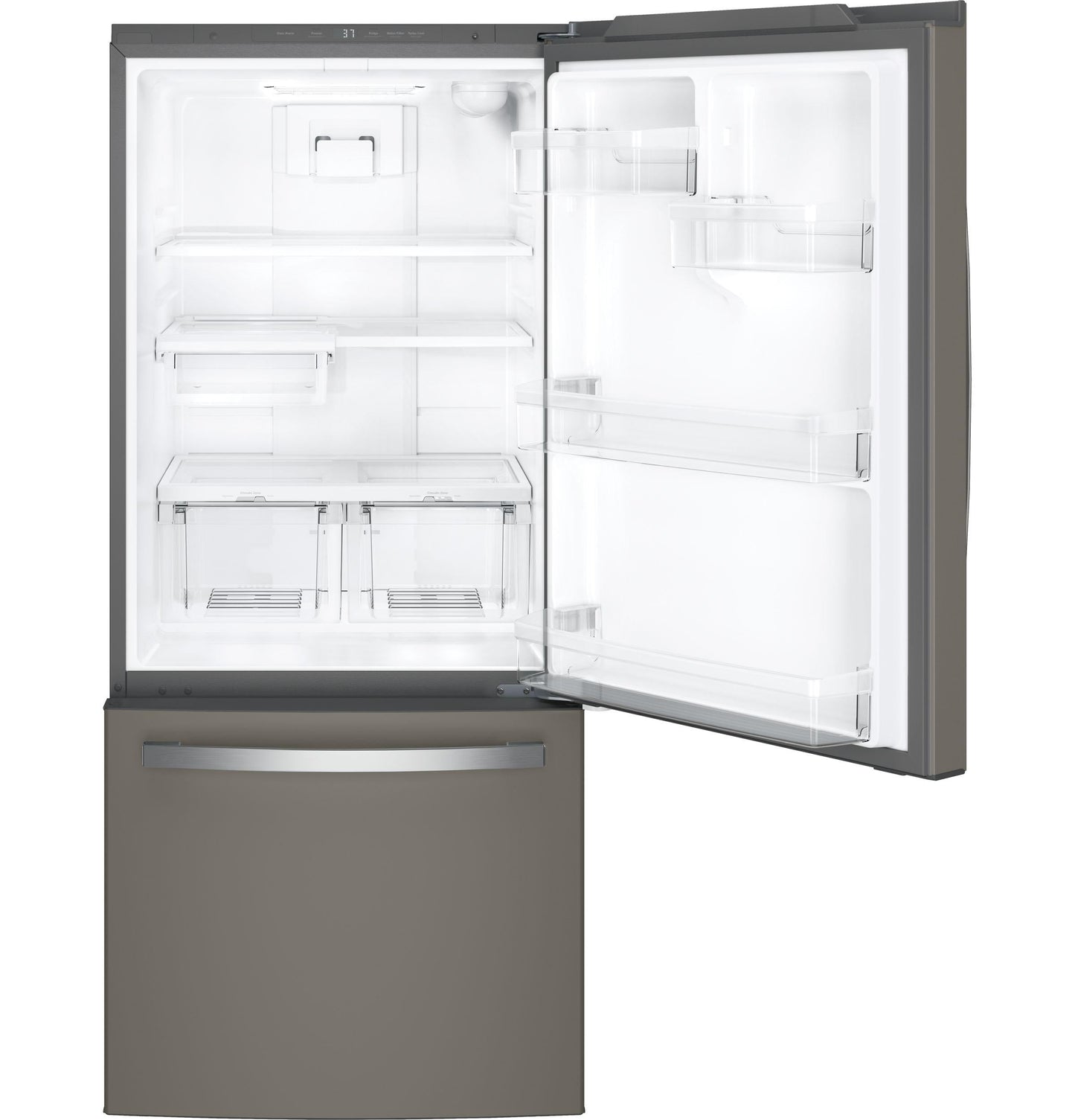 GE APPLIANCES GDE21EMKES GE ENERGY STAR 21.0 Cu. Ft. Bottom-Freezer Refrigerator - GDE21EMKES-KT