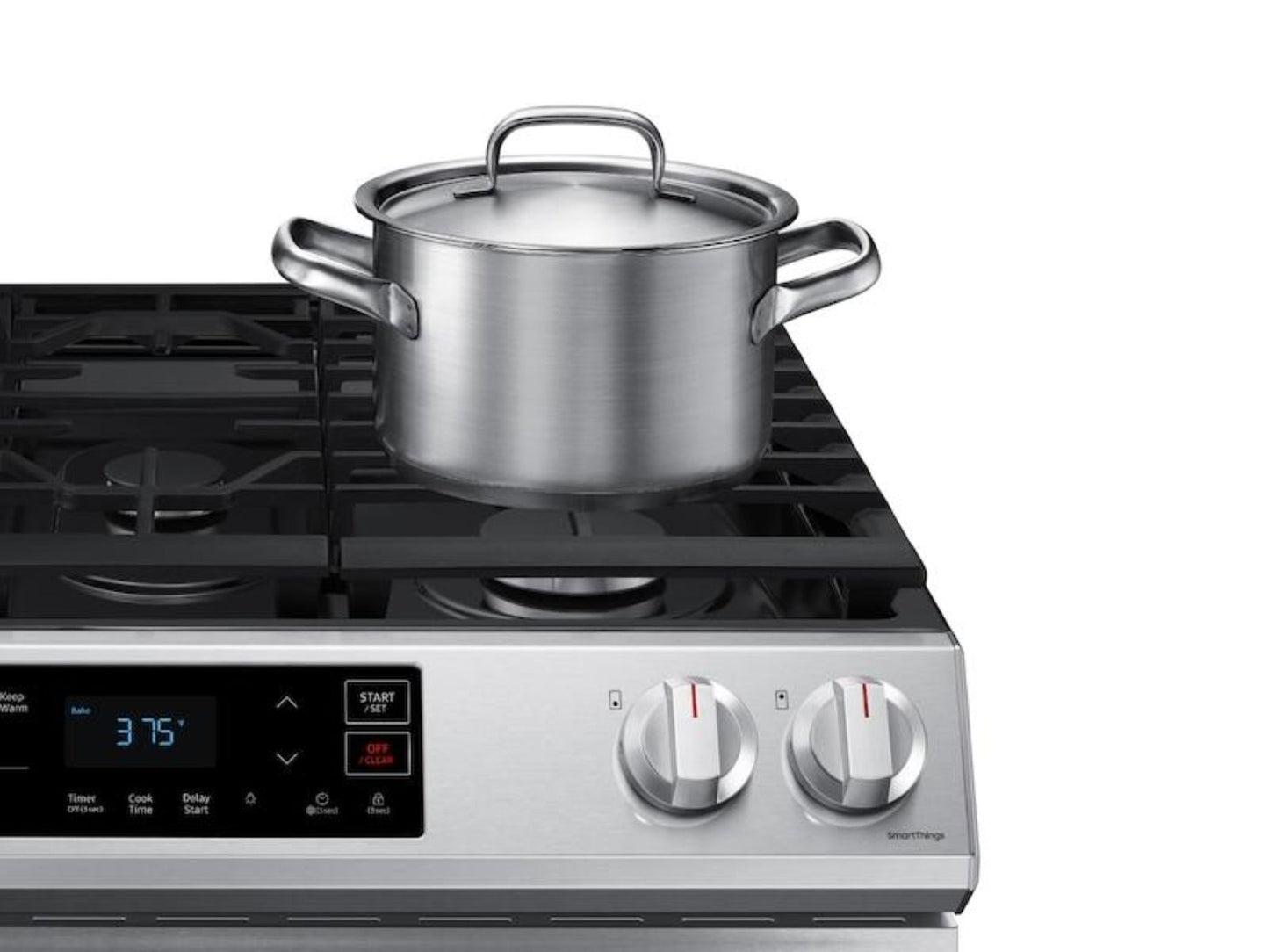 SAMSUNG 6.0 cu ft. Smart Slide-in Gas Range in Stainless Steel - NX60T8111SS-KT