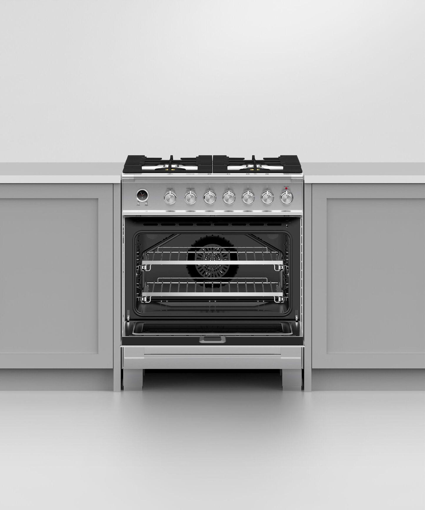 FISHER & PAYKEL OR36SCG6X1 Dual Fuel Range, 36", 5 Burners, Self-cleaning - OR36SCG6X1-KT