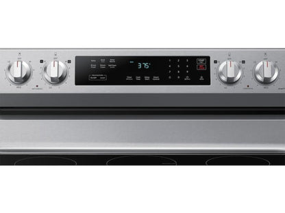 SAMSUNG 6.3 cu. ft. Smart Freestanding Electric Range with Rapid Boil™ & Self Clean in Stainless Steel - NE63A6311SS-KT