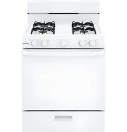 HOTPOINT RGBS300DMWW Hotpoint 30" Free-Standing Gas Range - RGBS300DMWW-KT