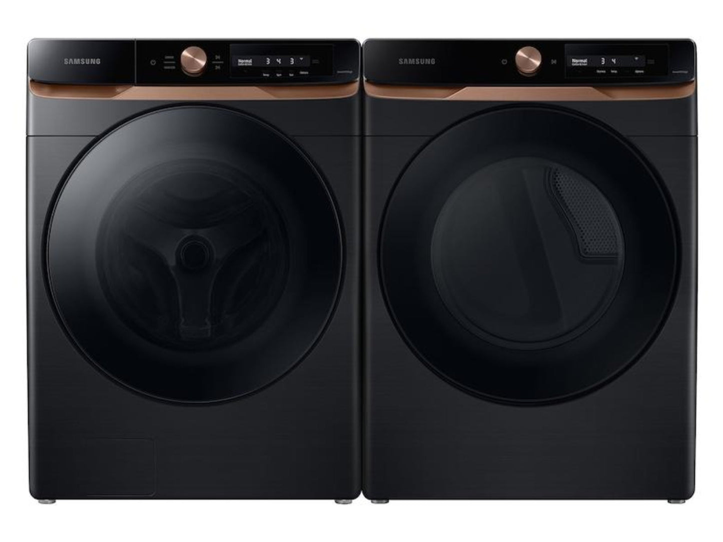 SAMSUNG 7.5 cu. ft. AI Smart Dial Electric Dryer with Super Speed Dry and MultiControl(TM) in Brushed Black - DVE46BG6500VA3-KT