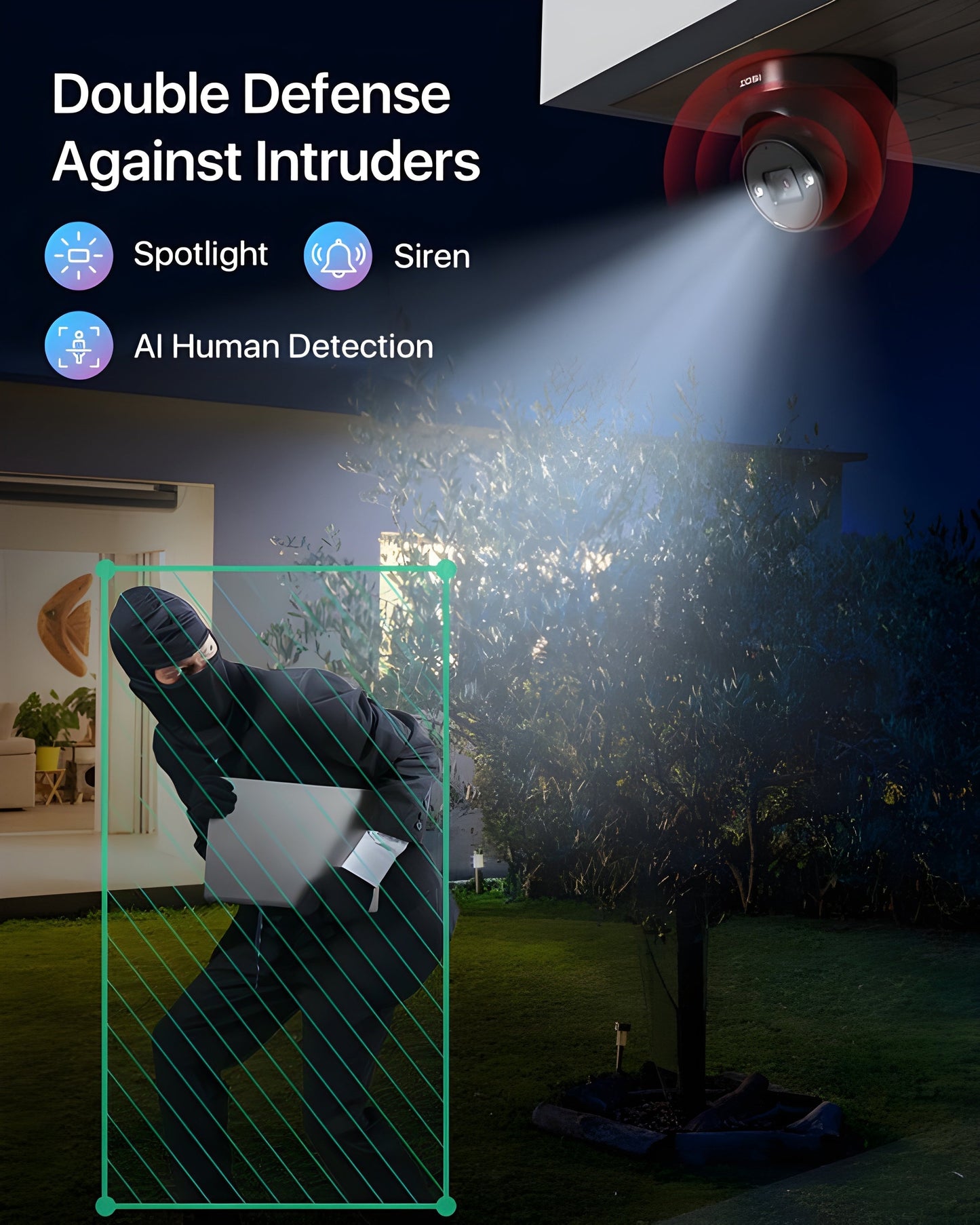 Zosi C225 4K 16 Channel 8 Camera Spotlight Security System + 4TB Hard Drive - C2254K