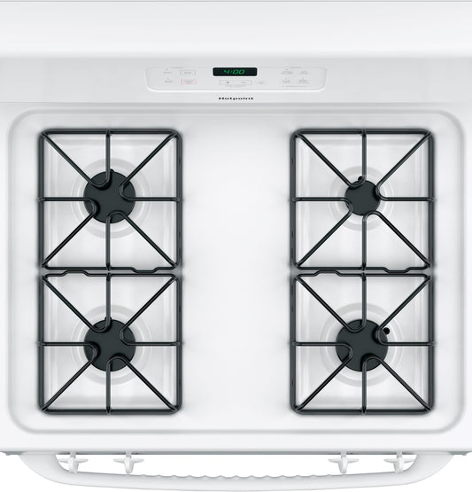 HOTPOINT  30" Free-Standing Standard Clean Gas Range - RGBS400DMWW-KT