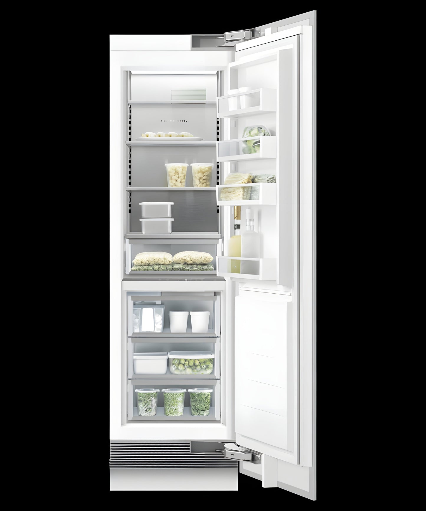 FISHER & PAYKEL RS2474BRU1 Integrated Refrigerator Freezer, 24", Ice & Water - RS2474BRU1-KT