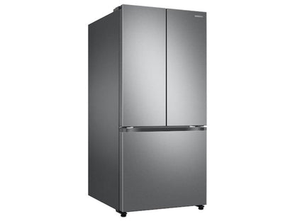 SAMSUNG 25 cu. ft. 33" 3-Door French Door Refrigerator with Dual Auto Ice Maker in Stainless Steel - RF25C5151SR-KT