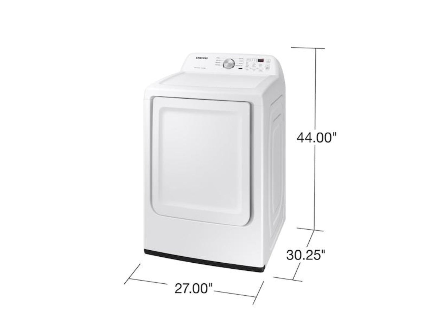 SAMSUNG DVE45T3200W 7.2 cu. ft. Electric Dryer with Sensor Dry in White - DVE45T3200W-KT