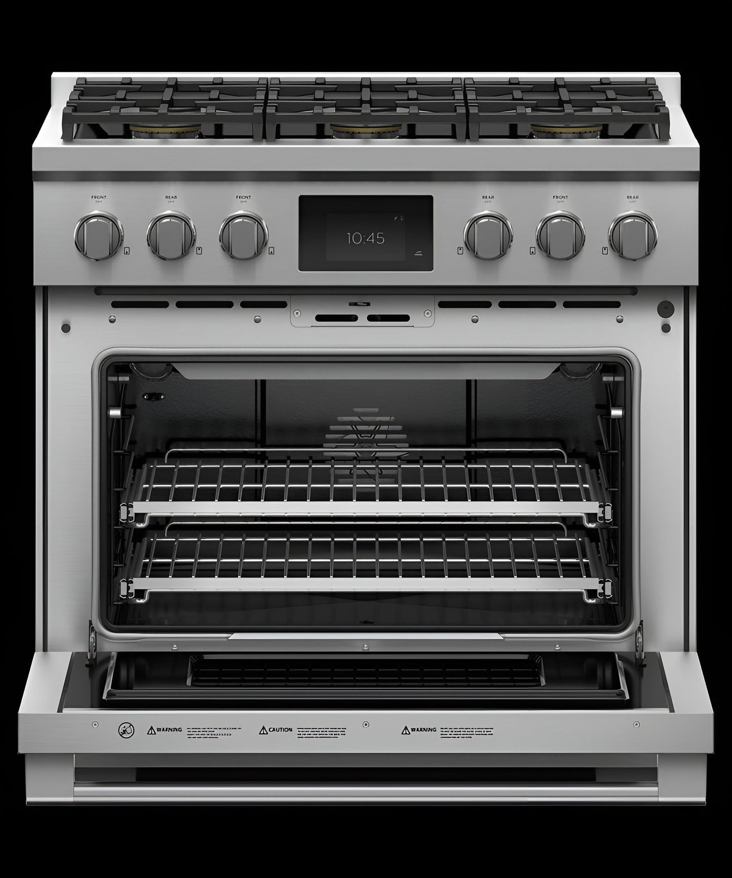 FISHER & PAYKEL RDV3366N Dual Fuel Range, 36", 6 Burners, Self-cleaning - RDV3366N-KT