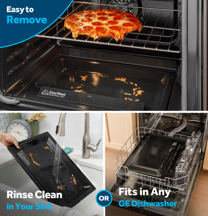 GE APPLIANCES GGF600AVWW GE(R) 30" Free-Standing Gas Convection Range with No Preheat Air Fry and EasyWash(TM) Oven Tray - GGF600AVWW-KT