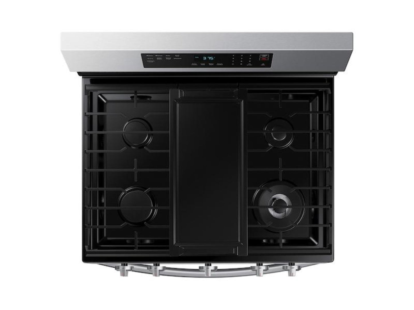 SAMSUNG 6.0 cu. ft. Smart Freestanding Gas Range with No-Preheat Air Fry & Convection in Stainless Steel - NX60A6511SS-KT