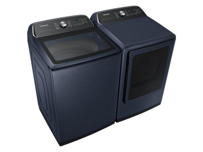 SAMSUNG 7.4 cu. ft. Smart Electric Dryer with Pet Care Dry and Steam Sanitize+ in Brushed Navy - DVE54CG7150D-KT