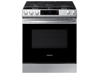 SAMSUNG 6.0 cu ft. Smart Slide-in Gas Range in Stainless Steel - NX60T8111SS-KT