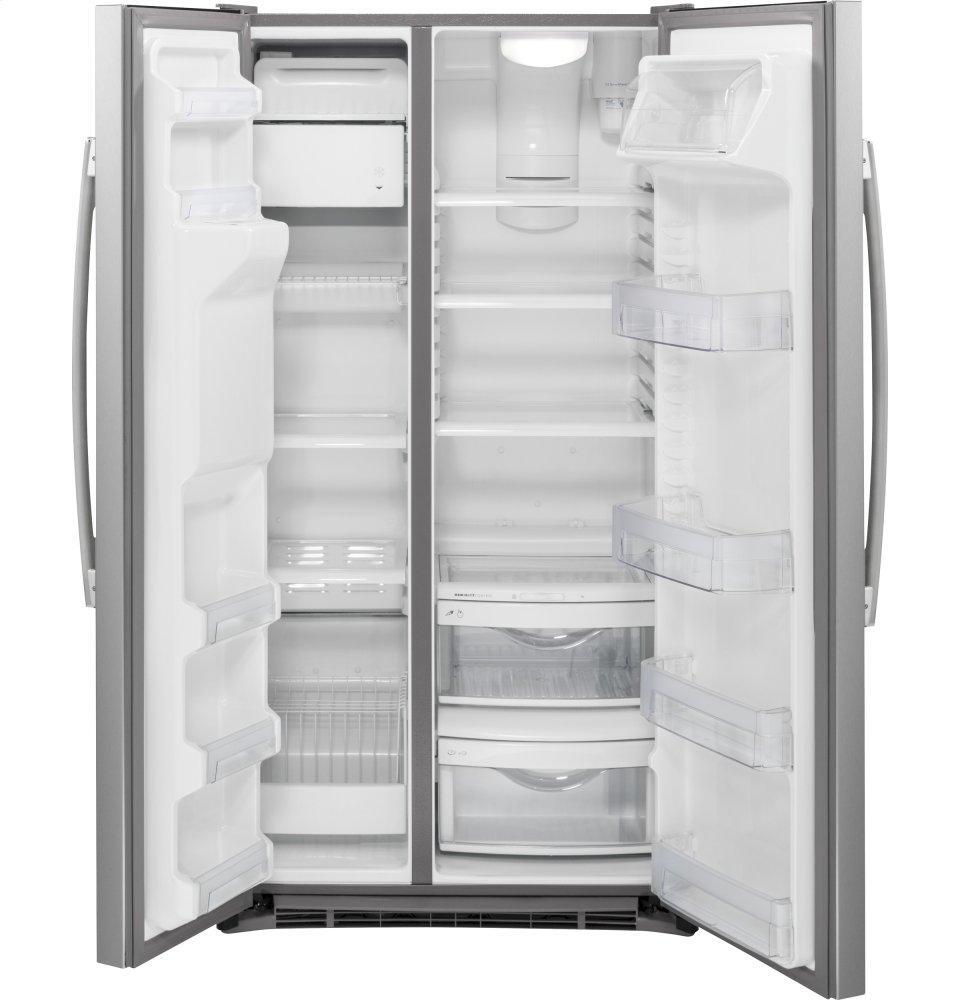 GE APPLIANCES GZS22DSJSS GE® 21.9 Cu. Ft. Counter-Depth Side-By-Side Refrigerator - GZS22DSJSS-KT