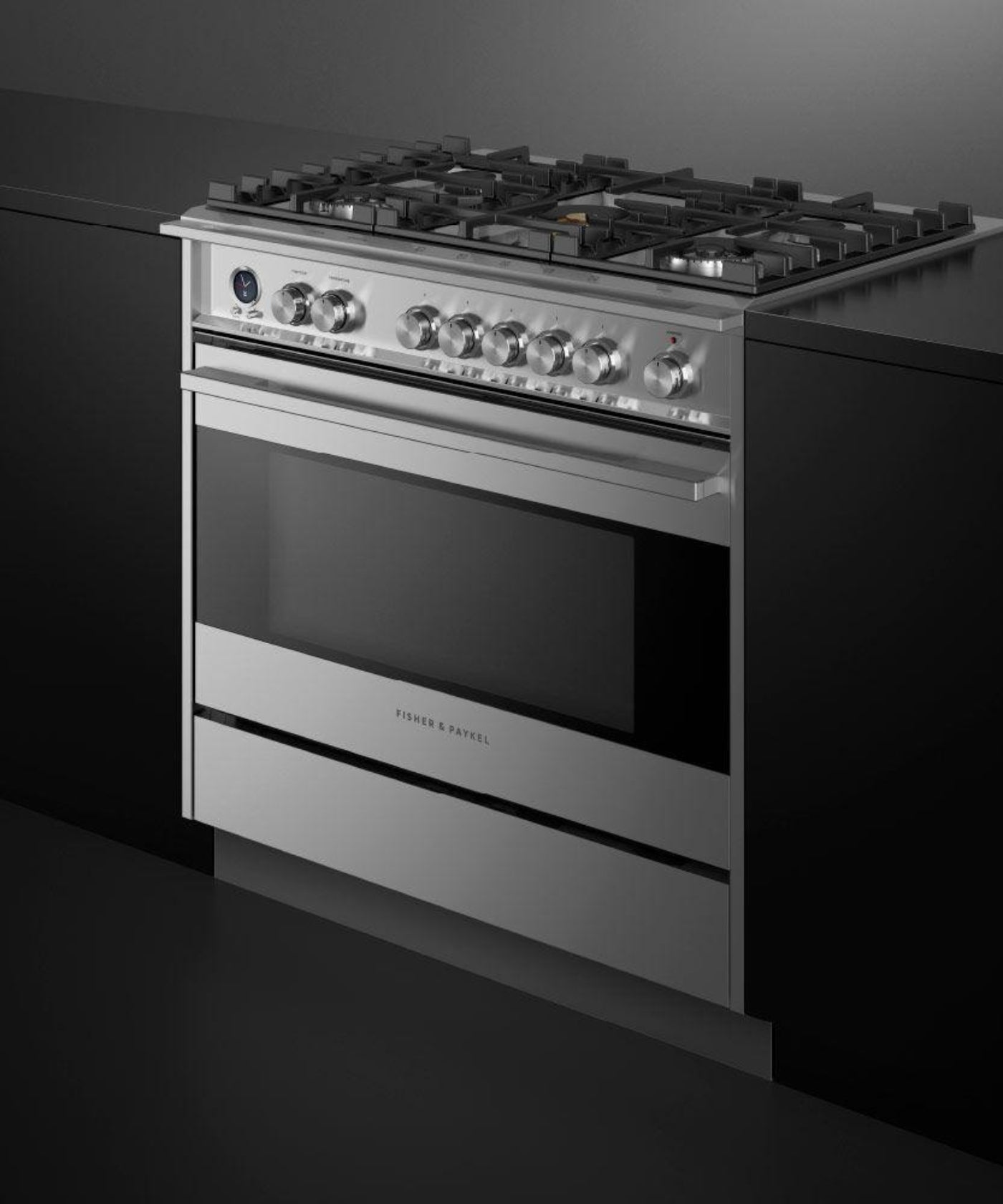 FISHER & PAYKEL OR36SDG6X1 Dual Fuel Range, 36", 5 Burners, Self-cleaning - OR36SDG6X1-KT