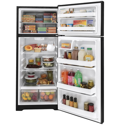 HOTPOINT 17.5 Cu. Ft. Recessed Handle Top-Freezer Refrigerator - HPS18BTNRBB-KT