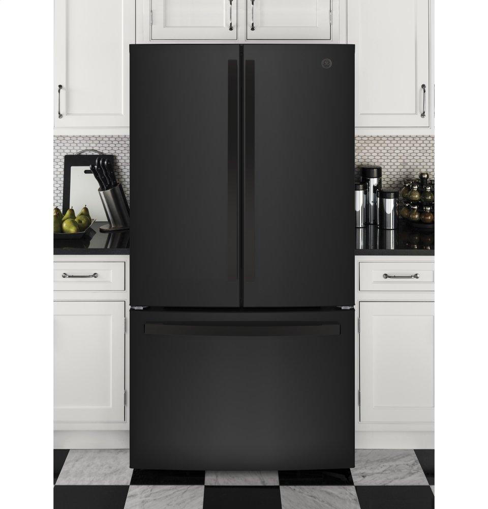 GE APPLIANCES GNE27JGMBB GE® ENERGY STAR® 27.0 Cu. Ft. French-Door Refrigerator - GNE27JGMBB-KT