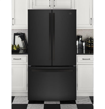 GE APPLIANCES GNE27JGMBB GE® ENERGY STAR® 27.0 Cu. Ft. French-Door Refrigerator - GNE27JGMBB-KT
