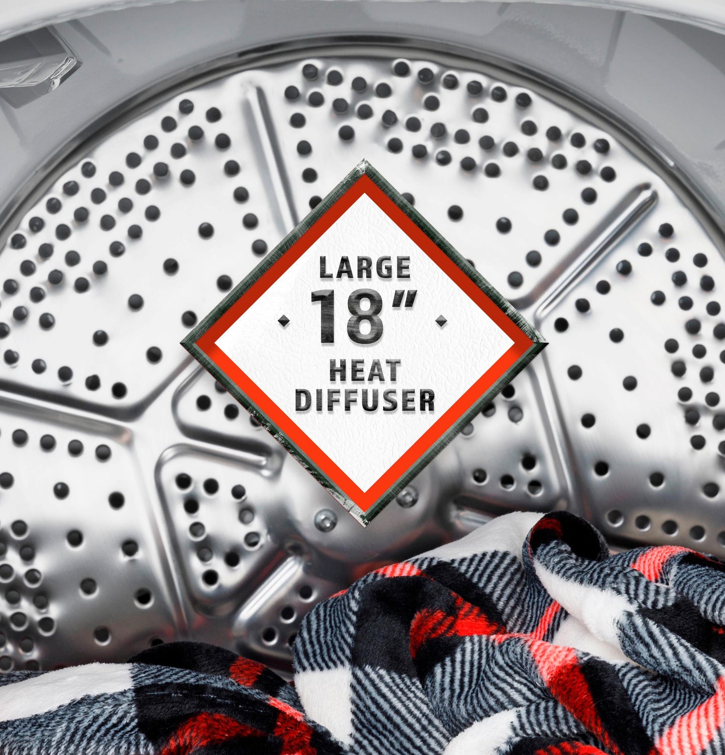 HOTPOINT 6.2 cu. ft. Capacity Gas Dryer with Up To 120 ft. Venting and Shallow Depth -HTX26GASWWW-KT