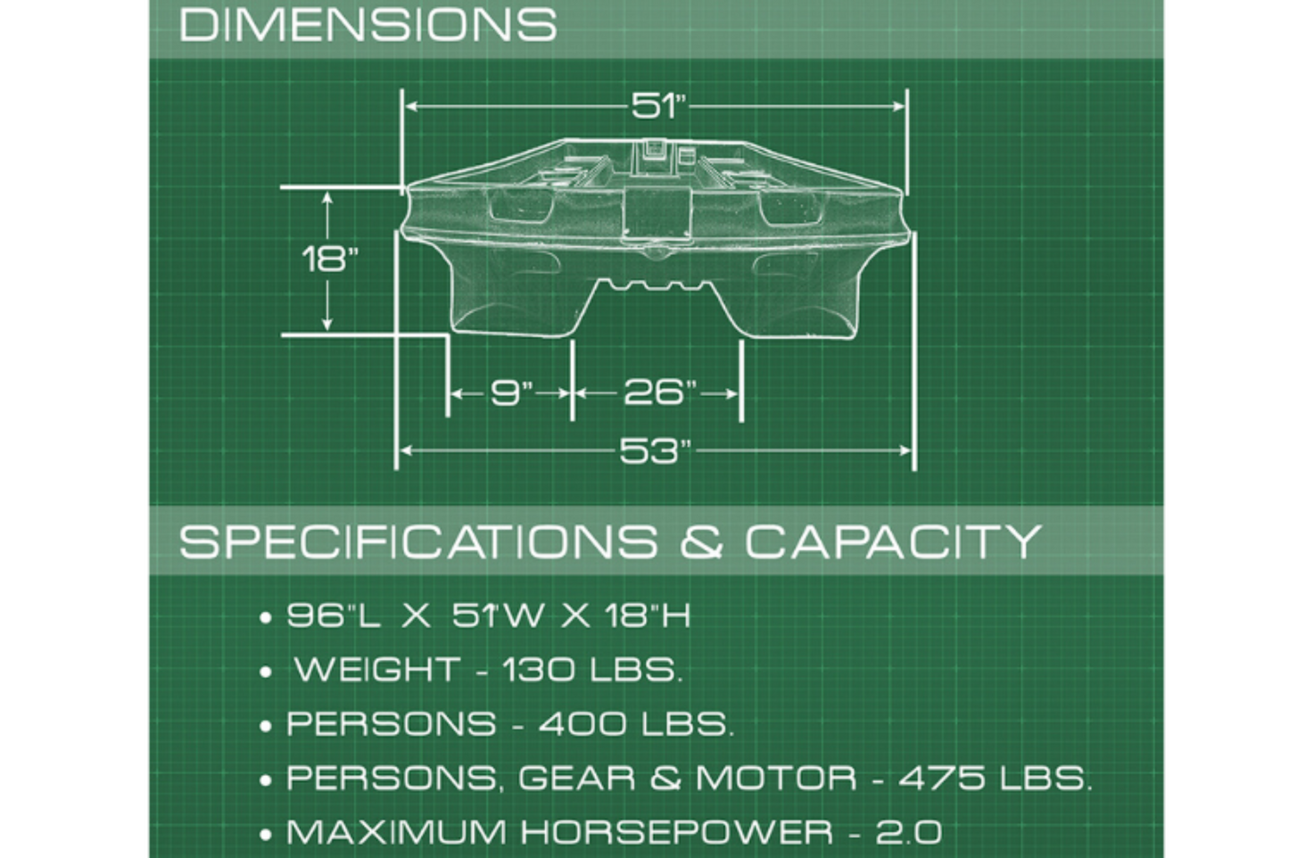 Advantage Hunting Southern Outdoor Bass Hunter Bass Baby Fishing Boat - Bass Baby