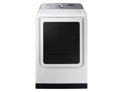 SAMSUNG W 7.4 cu. ft. Smart Gas Dryer with Steam Sanitize+ in White - DVG55CG7100W-KT