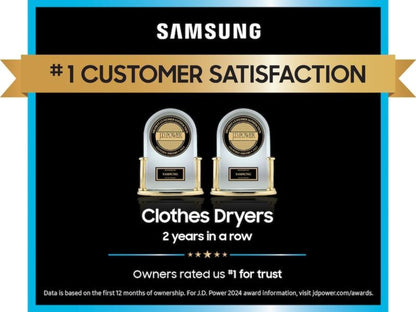 SAMSUNG 7.4 cu. ft. Smart Gas Dryer with Pet Care Dry and Steam Sanitize+ in Brushed Navy  - DVG54CG7150D-KT