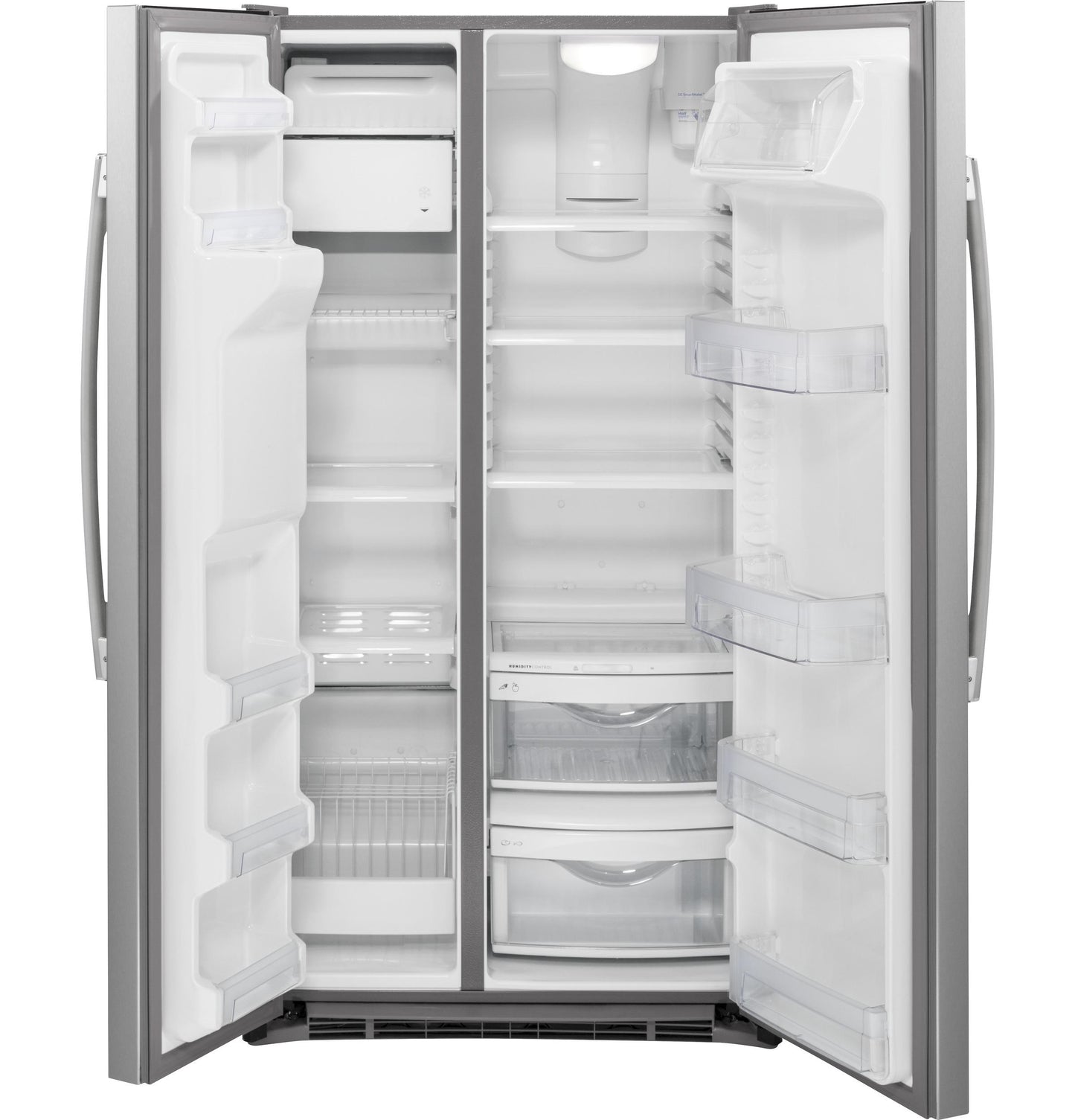 GE APPLIANCES GZS22DSJSS GE® 21.9 Cu. Ft. Counter-Depth Side-By-Side Refrigerator - GZS22DSJSS-KT