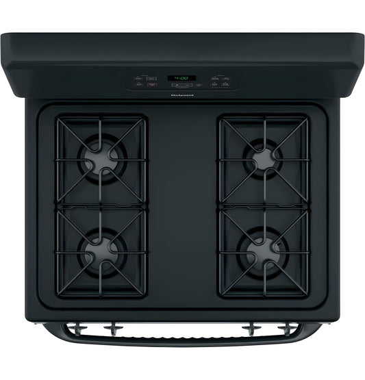 HOTPOINT  30" Free-Standing Standard Clean Gas Range - RGBS400DMBB-KT