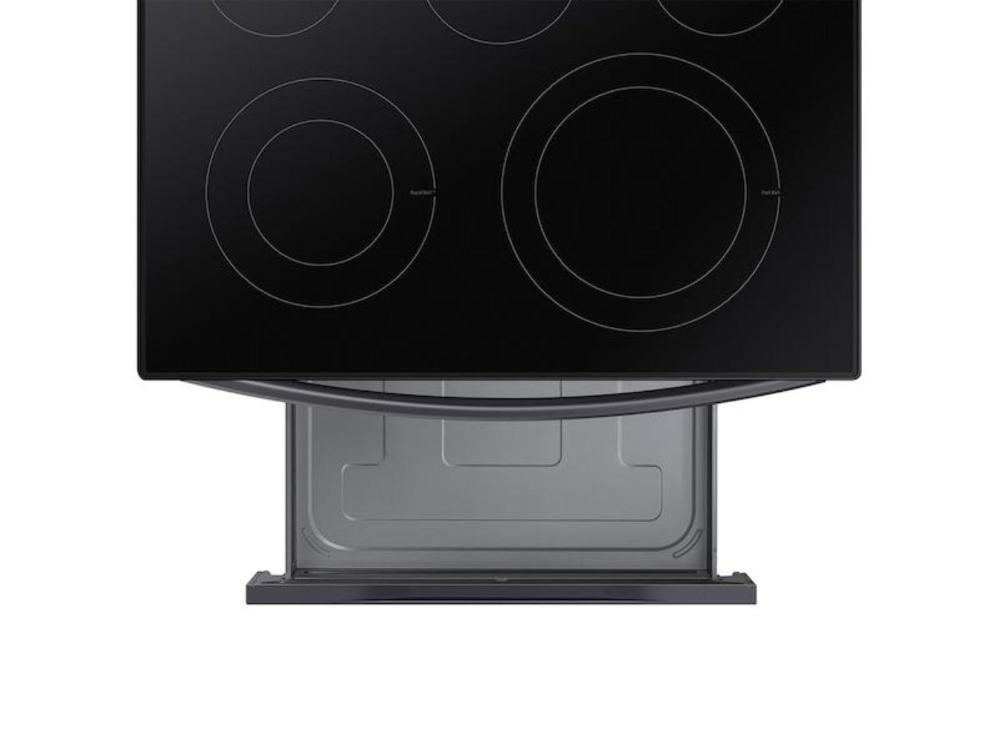 SAMSUNG 6.3 cu. ft. Smart Freestanding Electric Range with No-Preheat Air Fry & Convection in Black Stainless Steel - NE63A6511SG-KT