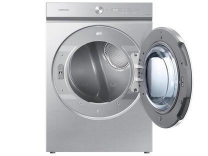 SAMSUNG Bespoke 7.6 cu. ft. Ultra Capacity Gas Dryer with AI Optimal Dry and Super Speed Dry in Silver Steel - DVG53BB8900TA3-KT