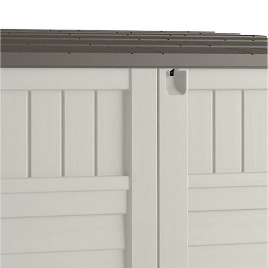 Suncast 53 x 31.5 x 45.5" Resin Storage Shed w/ Reinforced Floor, Ivory (2 Pack) - 111743