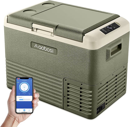 AOBOSI 12 Volt Car Fridge 42Qt/40L Green - CL40-GN-WIFI