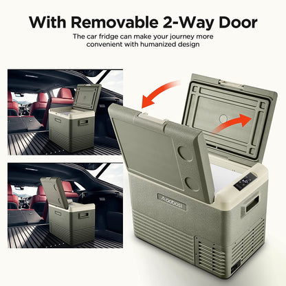 AOBOSI 12 Volt Car Fridge 42Qt/40L Green - CL40-GN-WIFI