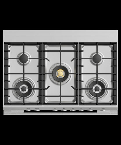 FISHER & PAYKEL OR36SDG6X1 Dual Fuel Range, 36", 5 Burners, Self-cleaning - OR36SDG6X1-KT