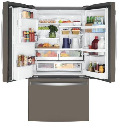 GE APPLIANCES GYE22GMNES GE® ENERGY STAR® 22.1 Cu. Ft. Counter-Depth French-Door Refrigerator -GYE22GMNES-KT
