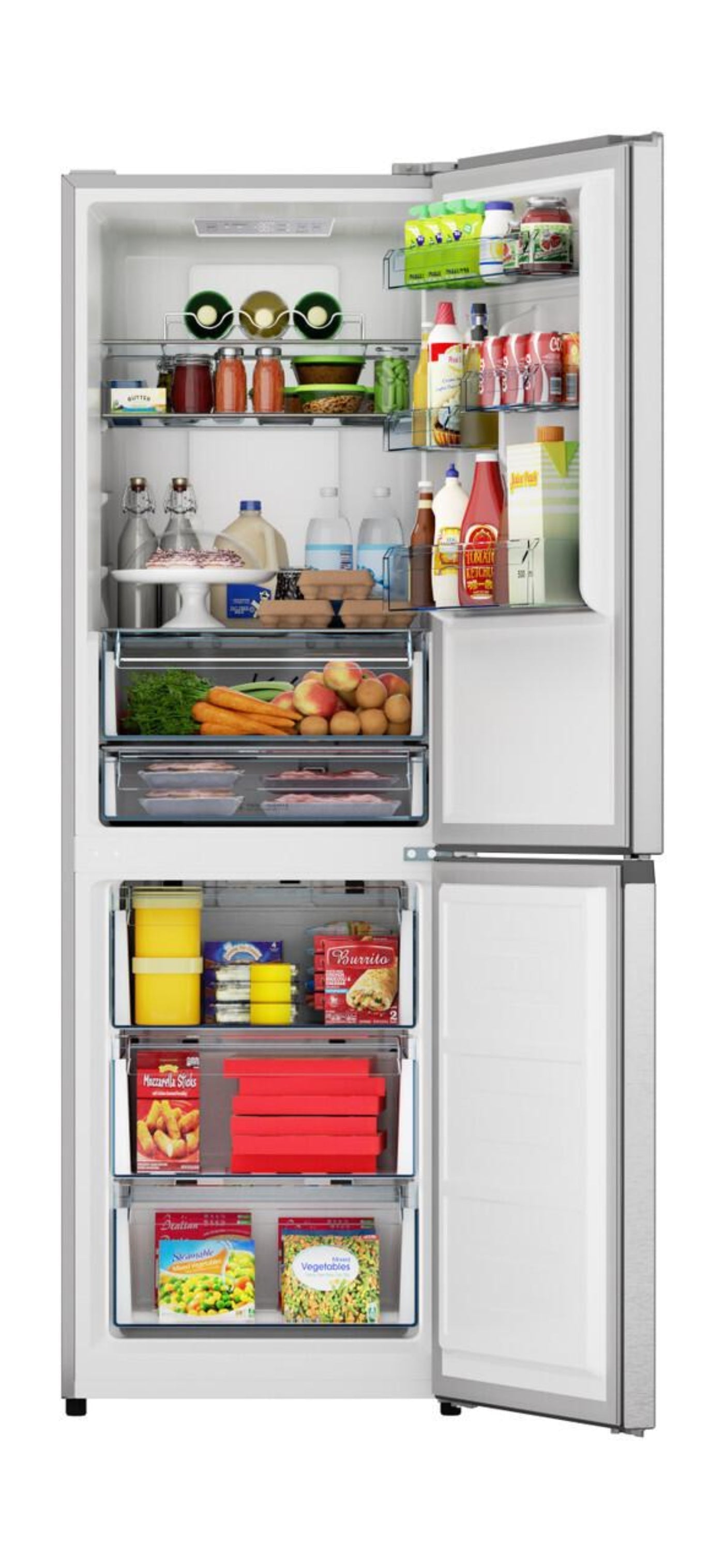 Sharp 24 in. Bottom-Freezer Counter-Depth Refrigerator - SJB1255GS-KT