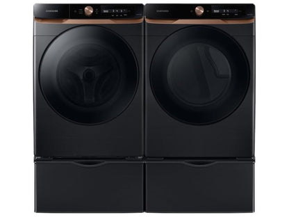 SAMSUNG 7.5 cu. ft. AI Smart Dial Electric Dryer with Super Speed Dry and MultiControl(TM) in Brushed Black - DVE46BG6500VA3-KT