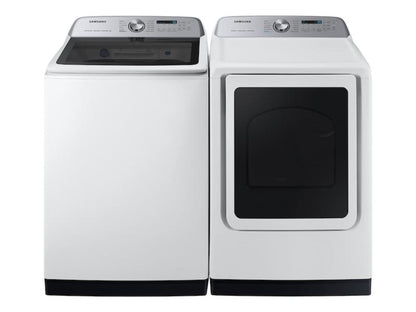 SAMSUNG  7.4 cu. ft. Smart Electric Dryer with Steam Sanitize+ in White - DVE55CG7100W-KT