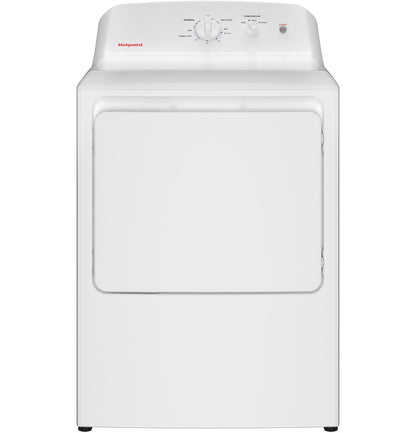 HOTPOINT 6.2 cu. ft. Capacity  Electric Dryer with Up To 120 ft. Venting and Shallow Depth - HTX26EASWWW-KT