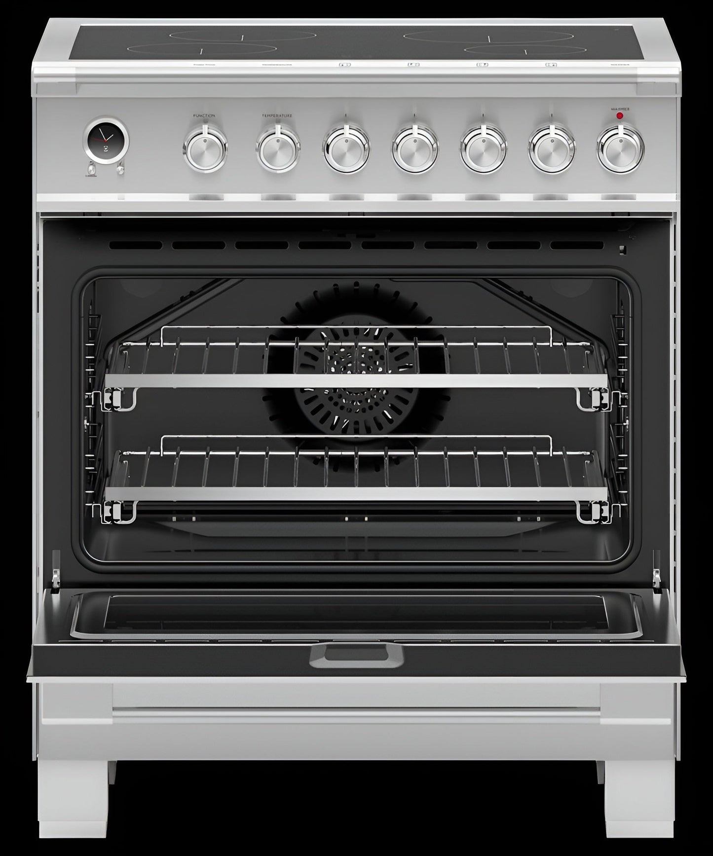 FISHER & PAYKEL OR30SCI6X1 Induction Range, 30", 4 Zones, Self-cleaning - OR30SCI6X1-KT