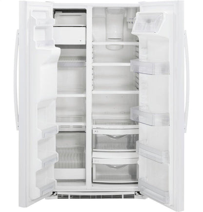 GE APPLIANCES GZS22DGJWW GE® 21.9 Cu. Ft. Counter-Depth Side-By-Side Refrigerator - GZS22DGJWW-KT