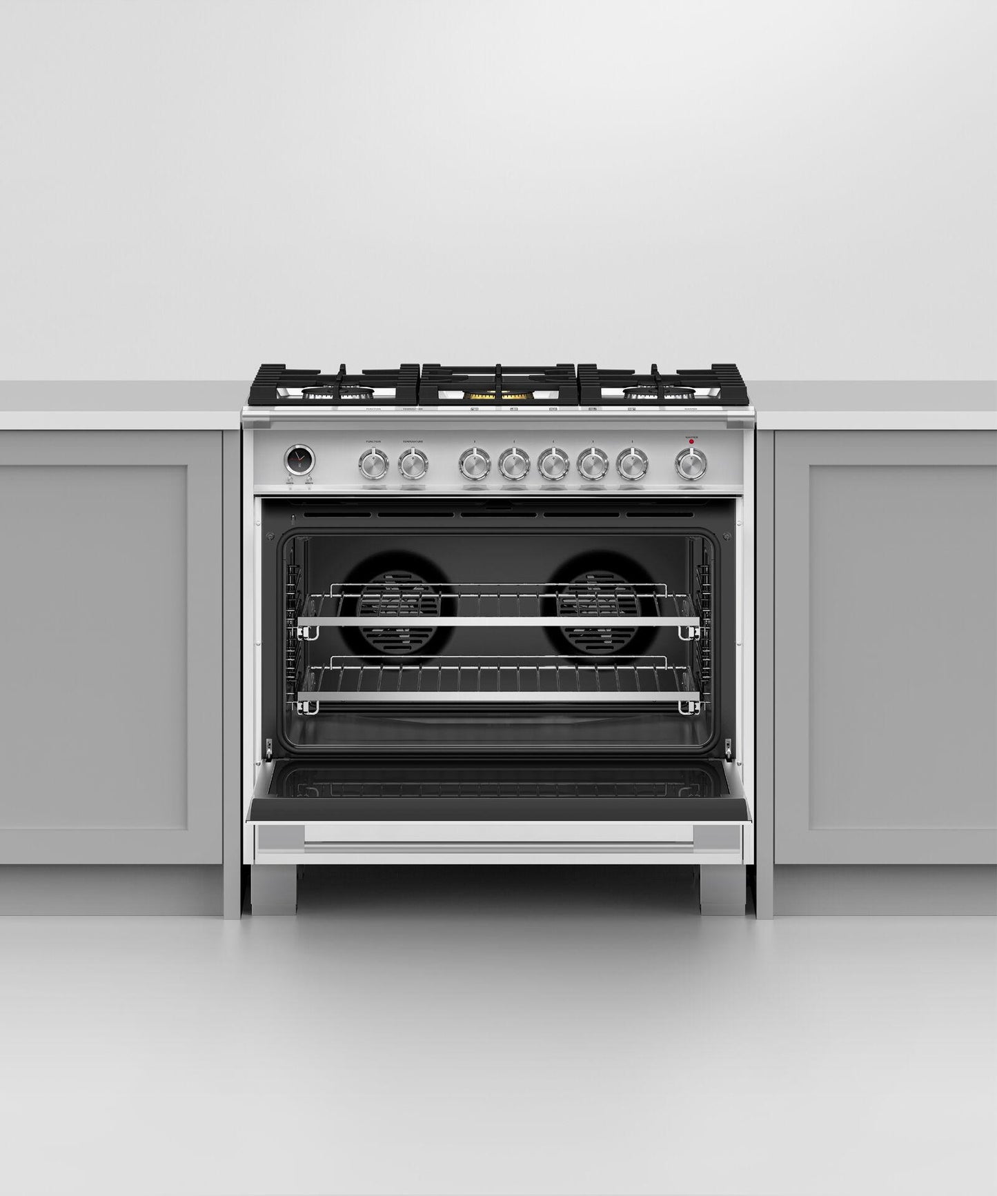 FISHER & PAYKEL OR36SCG6W1 Dual Fuel Range, 36", 5 Burners, Self-cleaning - OR36SCOR36SCG6W1-KTG6W1-KT