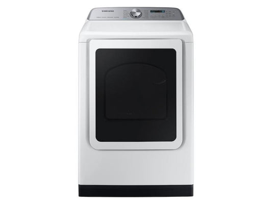 SAMSUNG  7.4 cu. ft. Smart Electric Dryer with Steam Sanitize+ in White - DVE55CG7100W-KT