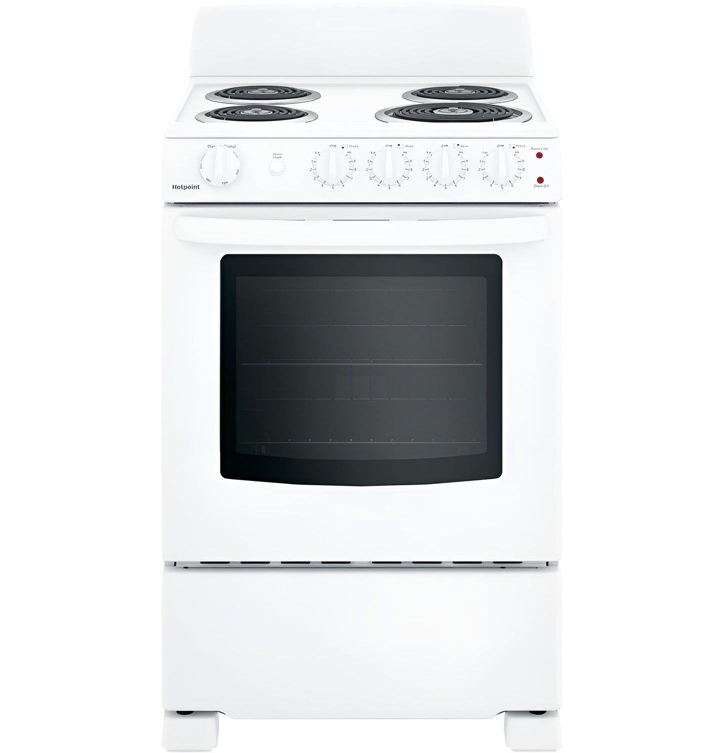 HOTPOINT RAS240DMWW Hotpoint 24" Electric Free-Standing Front-Control Range - RAS240DMWW-KT