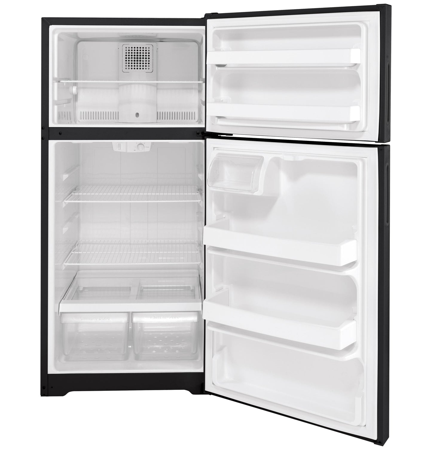 HOTPOINT 15.6 Cu. Ft. Recessed Handle Top-Freezer Refrigerator - HPS16BTNRBB-KT