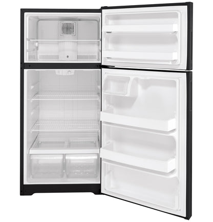 HOTPOINT 15.6 Cu. Ft. Recessed Handle Top-Freezer Refrigerator - HPS16BTNRBB-KT