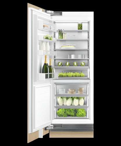 FISHER & PAYKEL RS3084SLHK1 Integrated Column Refrigerator, 30", Water - RS3084SLHK1-KT