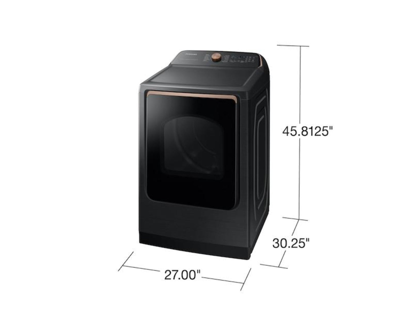 SAMSUNG 7.4 CF SMART ELECTRIC DRYER W STEAM SANITIZE+ AND SENSOR DRY - DVE55A7700V-KT